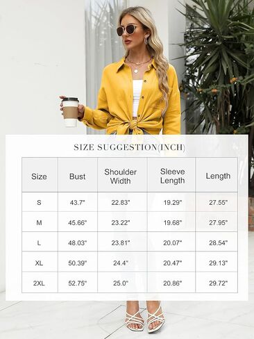 Sucolan Womens Cotton Button Down Shirt Casual Long Sleeve Loose Fit Collared Work Blouse Tops with Pocket in Kuwait
