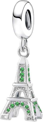 Paris Eiffel Tower Charm for Bracelets Birthstone Charm fit European Charms Necklace Bracelets in Saudi Arabia