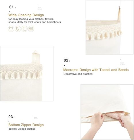 Dahey شنقا مجوهرات منظم الحائط مجوهرات شماعات فوق الباب قلادة رف لعصابة الرأس القوس المنظم شنقا كيس الغسيل فوق الباب منظم سلة الغسيل in Kuwait