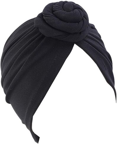 Qianmome Womens Turban African Pattern Knot Headwrap Beanie Pre-Tied Bonnet Chemo Cap Hair Loss Hat in Saudi Arabia