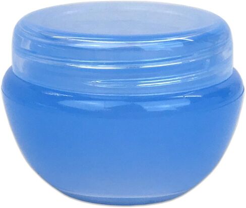 Beauticom 10G/10ML Frosted Container Jars with Inner Liner for Scrubs, Oils, Salves, Creams, Lotions, Makeup Cosmetics, Nail Accessories, Beauty Aids - BPA Free (6 Pieces, Blue) in Saudi Arabia