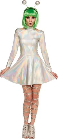 Spirit Halloween Adult Alien Dress Costume | Alien Outfit | Space Costume in Saudi Arabia