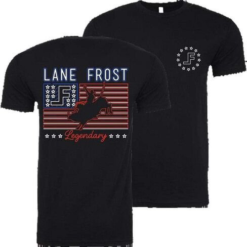 Lane Frost Brand Neon Patriot Tee T-Shirt in Kuwait