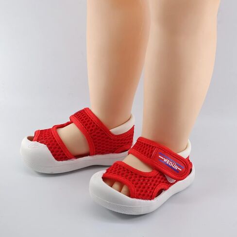 Toddler Boys Girls Unisex Baby Summer Sport Sandals Closed Toe Non-Slip Rubber Sole Pool Beach Mesh Sneakers Lightweight Outdoor Water Shoes in Kuwait