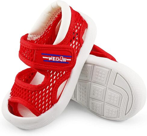 Toddler Boys Girls Unisex Baby Summer Sport Sandals Closed Toe Non-Slip Rubber Sole Pool Beach Mesh Sneakers Lightweight Outdoor Water Shoes in Kuwait