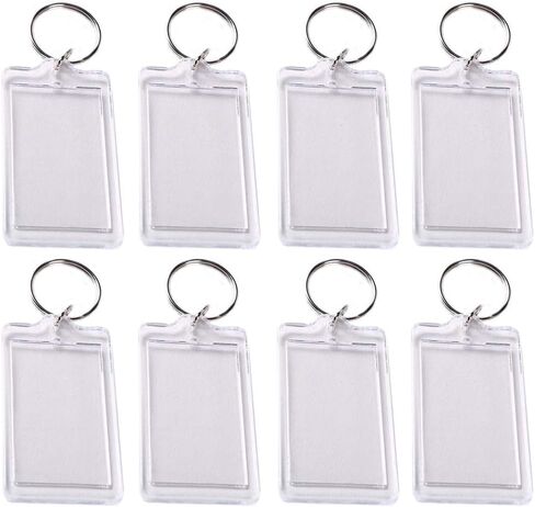 vipolish 10PCS Acrylic Photo Insert Keychains Clear Blank Photo Picture Keyrings Rectangle Picture Image Frame Keychains in Saudi Arabia