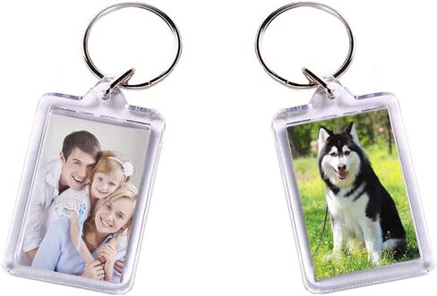 vipolish 10PCS Acrylic Photo Insert Keychains Clear Blank Photo Picture Keyrings Rectangle Picture Image Frame Keychains in Saudi Arabia