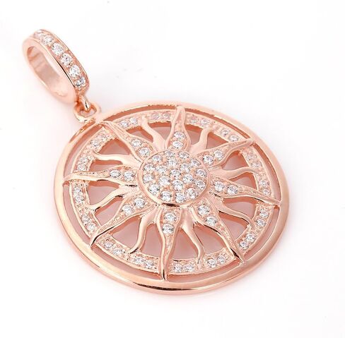 ابون حلية متدلية من الفضة الاسترلينية عيار 925 بلون ذهبي وردي مع زركونيا مكعب شفاف للسوار in Kuwait