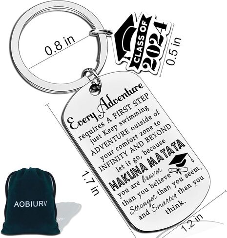 سلسلة مفاتيح هدايا التخرج للنساء من اوبيورف، هدايا التخرج لعام 2024 في المدرسة الثانوية والماجستير والممرضات والطلاب والخريجين، حلقة مفاتيح رائعة للكريسماس in Kuwait