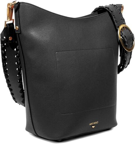 Niko Ineko Women's Bucket Shoulder Bag Kitty Snout Hardware in Saudi Arabia