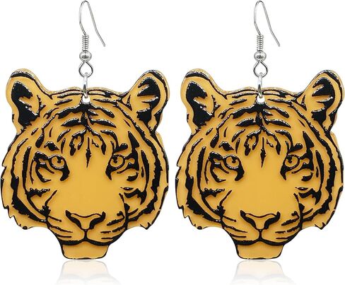 QUSIJIA Statement Baseball Cap Earring Funny Animal Acrylic Drop Dangle Earrings For Women Girls in Saudi Arabia