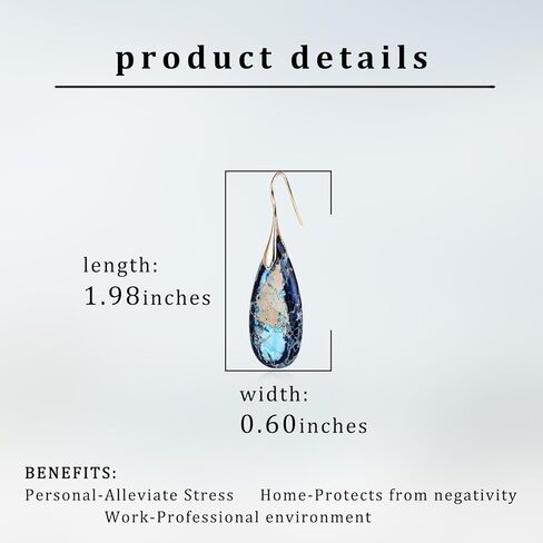 أقراط فيروزية للنساء مجوهرات غربية باللون الأزرق والأرجواني والأحمر للنساء الأم والصديقة من الفضة الإسترلينية أقراط بوهو على شكل دمعة in Kuwait