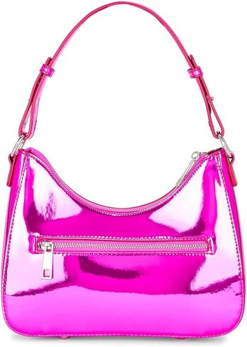 شنطة كروس خفيفة الوزن للنساء من 8 اخرى ريزونز، شنطة كتف للبنات بلون زهري معدني in Kuwait