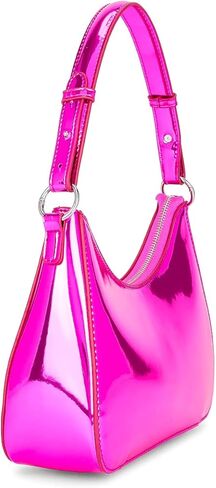 شنطة كروس خفيفة الوزن للنساء من 8 اخرى ريزونز، شنطة كتف للبنات بلون زهري معدني in Kuwait