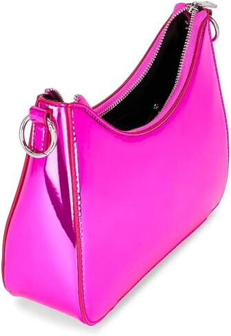 شنطة كروس خفيفة الوزن للنساء من 8 اخرى ريزونز، شنطة كتف للبنات بلون زهري معدني in Kuwait