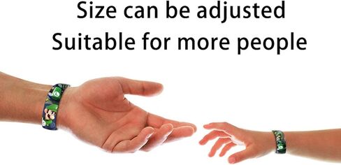 TLDXDOU Anime Supe Mario Ribbon Bracelet, Cartoon Adjustable Wristband for Women, Men, Girls and Boys, no gemstone in Kuwait