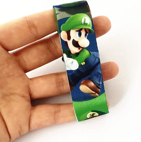 TLDXDOU Anime Supe Mario Ribbon Bracelet, Cartoon Adjustable Wristband for Women, Men, Girls and Boys, no gemstone in Kuwait