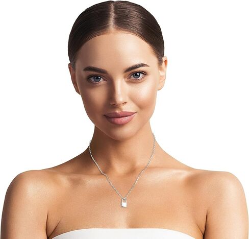 Sofia Milani - Women's Necklace 925 Silver - Lock Pendant - 50373 in Kuwait