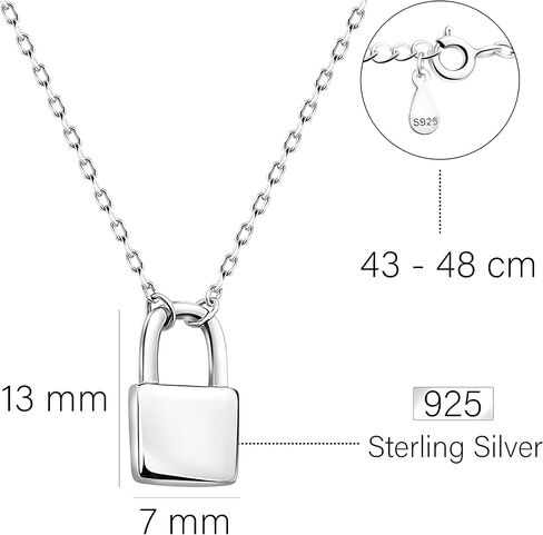 Sofia Milani - Women's Necklace 925 Silver - Lock Pendant - 50373 in Kuwait
