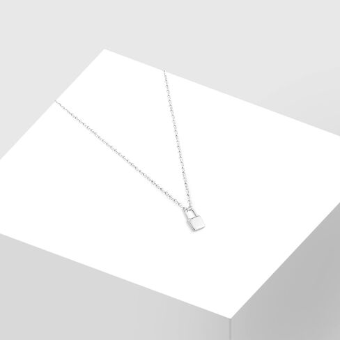 Sofia Milani - Women's Necklace 925 Silver - Lock Pendant - 50373 in Kuwait
