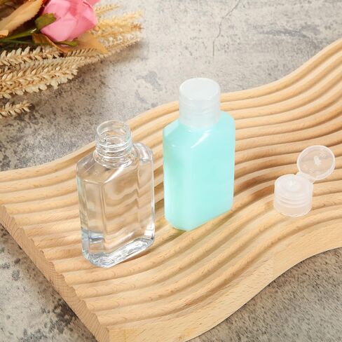 JMIATRY 100 Count 2 oz Plastic Bottles with Lids Empty Travel Bottles 2 oz/ 60ml with Funnel Clear 2oz Liquid Bottles for Lotions, Cream,Body Soap in Saudi Arabia
