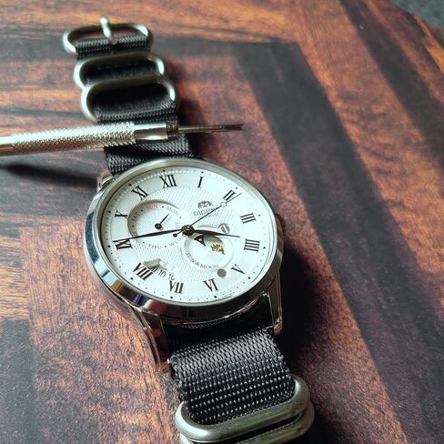 20 مم، 22 مم، 24 مم 5 حلقات حزام مقعد عسكري من النايلون حزام ساعة أسود، اختر الأجهزة in Kuwait