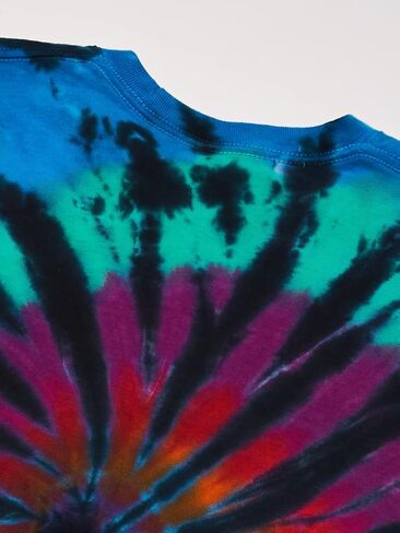 Liquid Blue Men's Rainbow Spiral Streak T-Shirt in Saudi Arabia