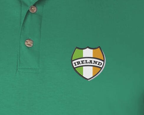 ALLNTRENDS Men's Polo T Shirt Ireland Embroidered Irish St Patricks Embroidery in Saudi Arabia