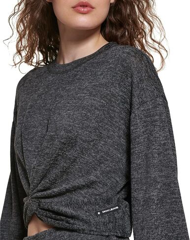 تي شيرت نسائي من DKNY مصنوع من الجينز الناعم للاستخدام اليومي in Kuwait