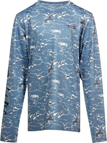 Salt Life Boys' Tactical Camo Youth Long Sleeve Performance Fit Shirt in Saudi Arabia