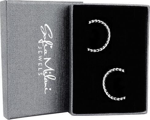 SOFIA MILANI - Women's Earrings 925 Silver - Ball Creole - E1574 in Kuwait
