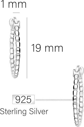 SOFIA MILANI - Women's Earrings 925 Silver - Ball Creole - E1574 in Kuwait