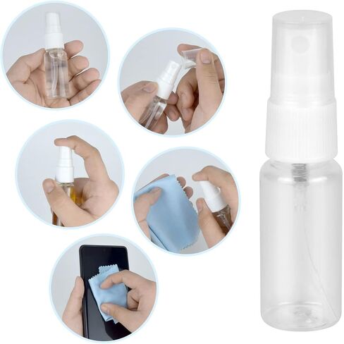 2 Pcs Spray Bottles, 20ML Clear Empty Refillable Atomiser, Mist Sprayer Bottles, Small Travel Spray Bottle Set (2) in Saudi Arabia