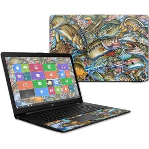 MightySkins Skin Compatible with HP 17t Laptop 17.3" (2017) - Action Fish Puzzle | Protective, Durable, and Unique Vinyl Decal wrap Cover | Easy to Apply, Remove, and Change Styles | Made in The USA