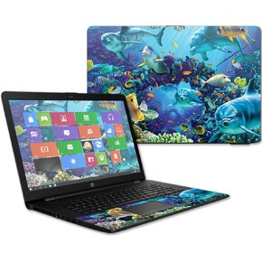 MightySkins Skin Compatible With HP 17t Laptop 17.3" (2017) - Ocean Friends | Protective, Durable, and Unique Vinyl Decal wrap cover | Easy To Apply, Remove, and Change Styles | Made in the USA