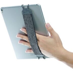 Hand Strap Holder TFY for Tablets, iPad, & e-Readers - 11-inch iPad Pro, iPad, iPad Mini 6, iPad Air 5, Samsung Galaxy Tab & Note - Google Nexus - Asus Transformer Book and More -Gray