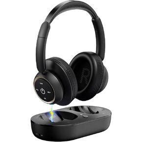 Wireless TV Headphones for Seniors with Transmitter,Black in Kuwait