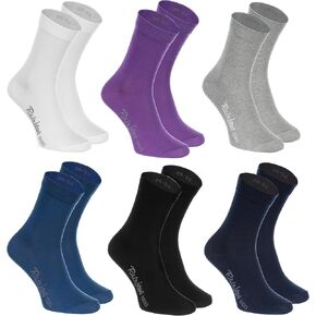 6,9 or 12 pairs of Multicolored COTTON Socks, Casual Style, produced in Europe