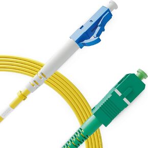 LC/UPC to SC/APC Fiber Patch Cable Single Mode Simplex - 1m (3.28ft) - 9/125um OS1 / 3.0mm LSZH (1 Pack) - Beyondtech PureOptics Cable Series