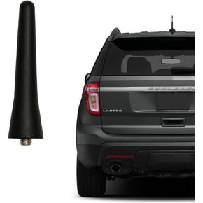 Short Antenna Compatible with Ford Maverick EcoSport Ranger Explorer Fiesta Focus Fusion Escape Select Models | Black 2.5 inches | Mini Radio Antenna Direct Replacement | Roof Antena para Carro