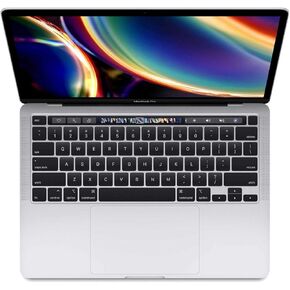 Apple MacBook Pro 13" with Touch Bar, 10th-Generation Quad-Core Intel Core i7 2.3GHz, 32GB RAM, 512GB SSD, Silver (Mid 2020) (Renewed)