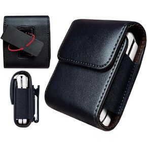 for Galaxy Z Flip 5/4/3 Belt Phone Holster, 360 Rotating Leather Phone Pouch Case, Belt Clip Phone Holder for Motorola Razr Plus, Razr 40 Ultra, Razr 5G 2023