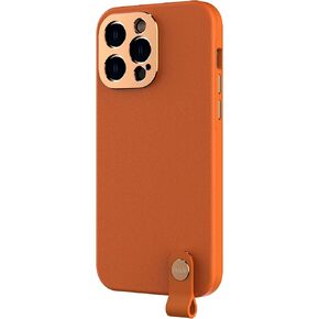 Moshi Altra Crossbody Case with Detachable Quick-Buckle (for iPhone 14 Pro Max 6.7 Inch), MagSafe Compatible, Aluminum Lens and Buttons [Crossbody and Wristlet Strap Sold Separately], Champagne Pink