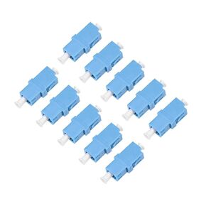 uxcell LC to LC Fiber Coupler Flange Type Fiber Optical Adapter for Server Rack, Patch Panel Connect Singlemode/Multimode 10Pcs