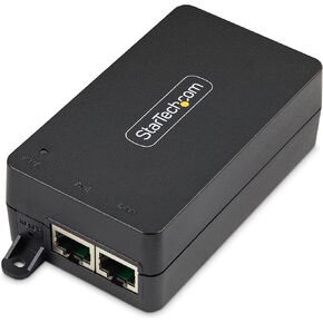 StarTech.com 1-Port 10Gbps PoE++ Injector, 60W, 2.5/5/10G Ethernet/10/100/1000Mbps, PoE++ (802.3af/802.3at/802.3bt)