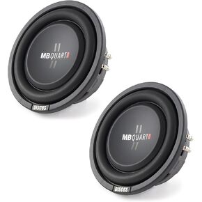 MB Quart DS1-204 8 بوصة 400 وات بحد أقصى 200 وات RMS 4 أوم ملف صوتي مزدوج، زوج مكبر صوت مضخم صوت نحيف لنظام صوت السيارة