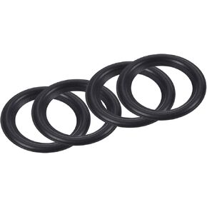 MECCANIXITY Rubber Speaker Foam Edge Surround Rings 4 Inch 63mm x 98mm Perforated Subwoofer Rings Replacement Parts for Speaker Repair or DIY Black 4 Pcs
