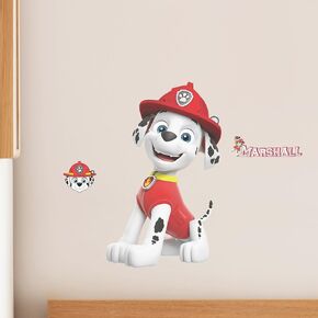 Paw Patrol Chase Wall Decal - Large 21" Vinyl Wall Sticker Bedroom Decorations - Paw Patrol Room Decor Peel and Stick