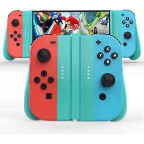 NBCP Switch Joycons Detachable Grip Compatible with Nintendo Switch/Switch OLED JoyCons Controllers, Nintendo Switch Accessories
