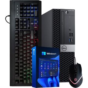 Dell Windows 11 Desktop Computer OptiPlex 5060 | Intel Core i5-8500 Six Core (4.3GHz Turbo) | 16GB DDR4 RAM | 500GB SSD Solid State + 1TB HDD | WiFi + Bluetooth | Home or Office PC (Renewed)